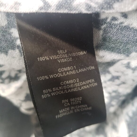 Tibi Floral Fields Long-Sleeve Ruffled Asymmetric Dress size 2 - Picture 6 of 6